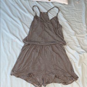 Striped romper